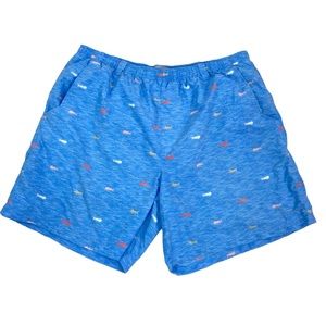 Columbia Omni shade blue fish swim trunks. 2XL